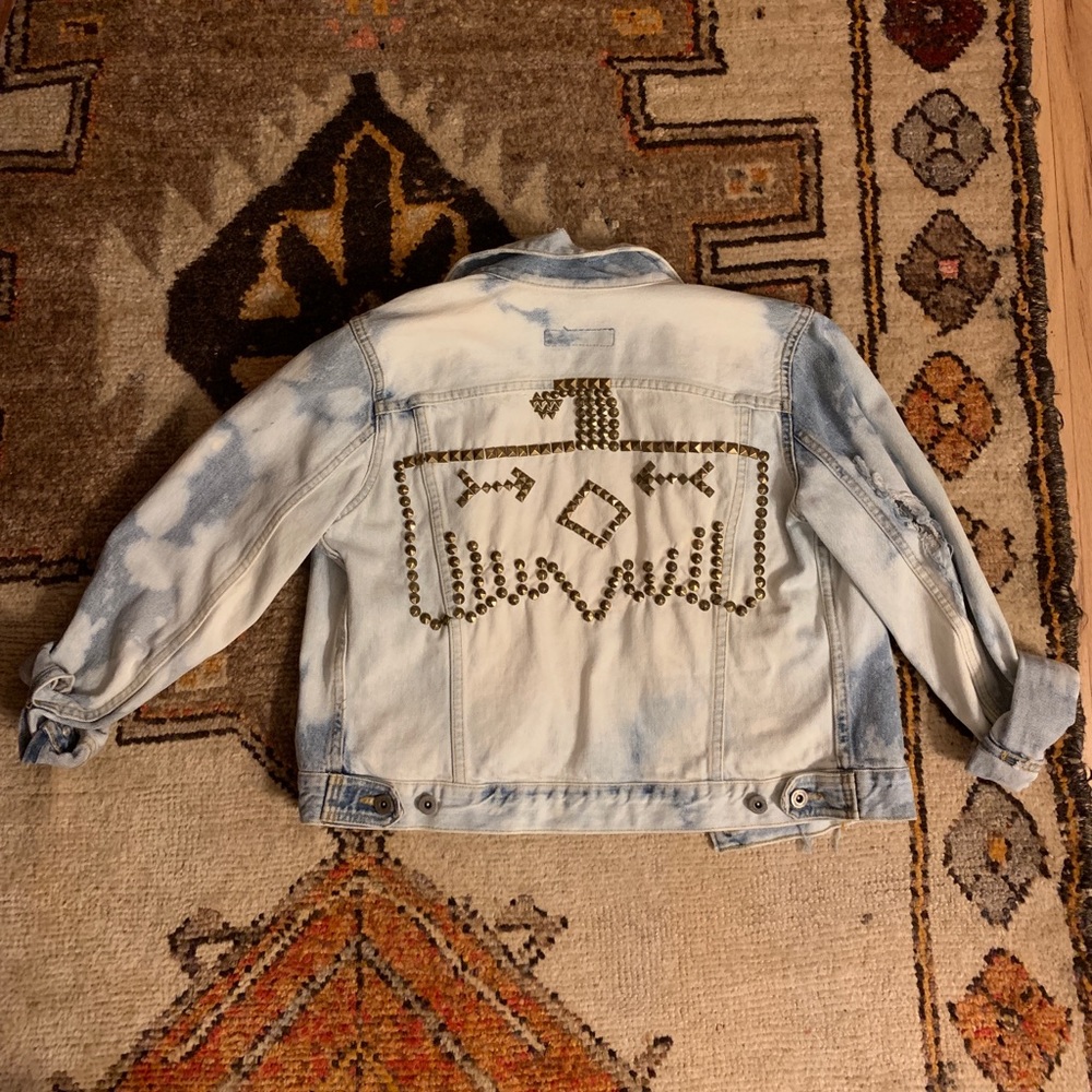 One of kind vintage studded Thunderbird jacket